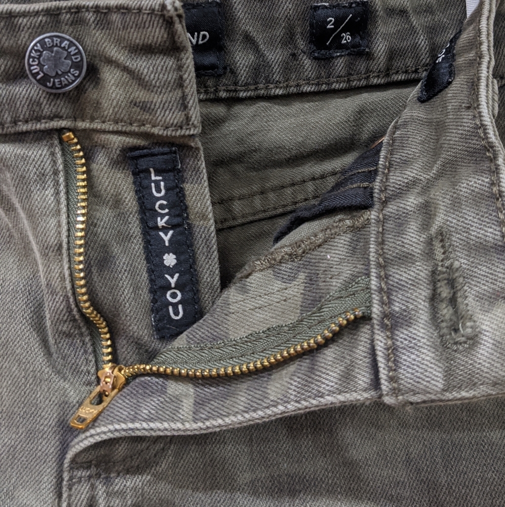 Lucky Brand Denim Camo Faded Cut-offs (size 2)